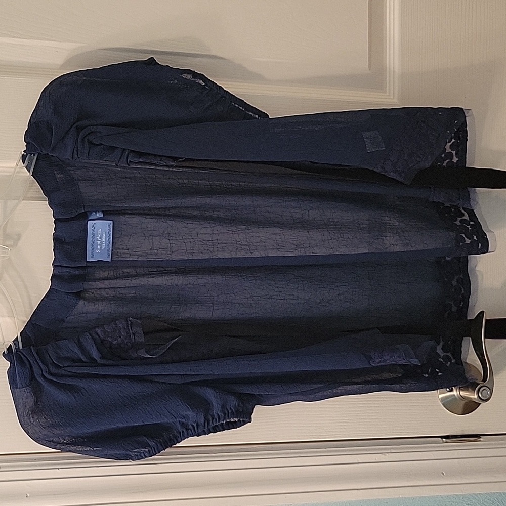 Vera Wang Blue Cardigan